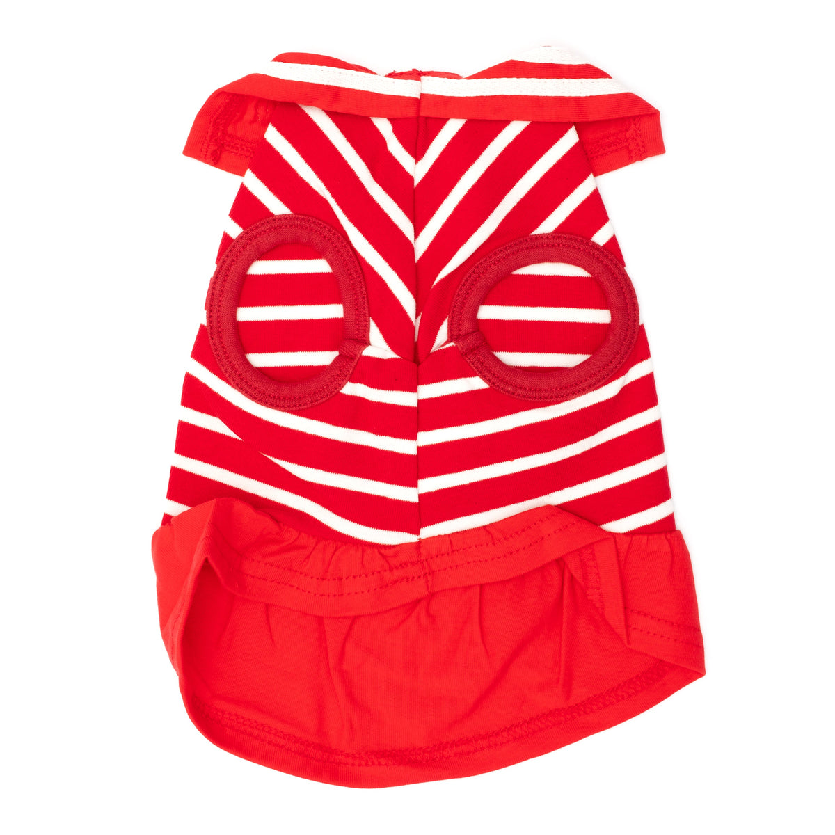 Anchor Dog Dress – Cotton, Red/White, Sizes XS–XXL