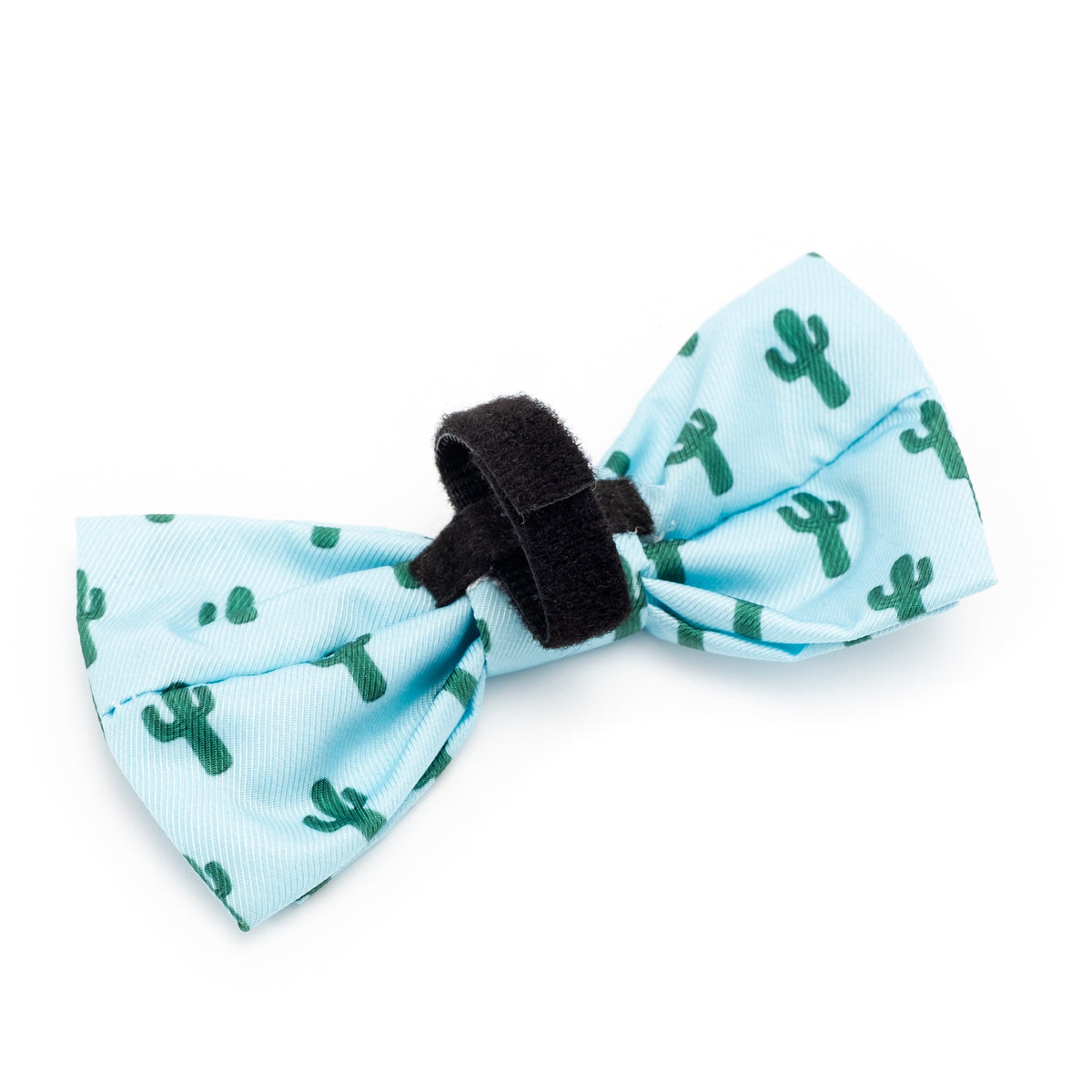 Cactus Dog Bow Tie – Polyester, Green, Sizes S, L