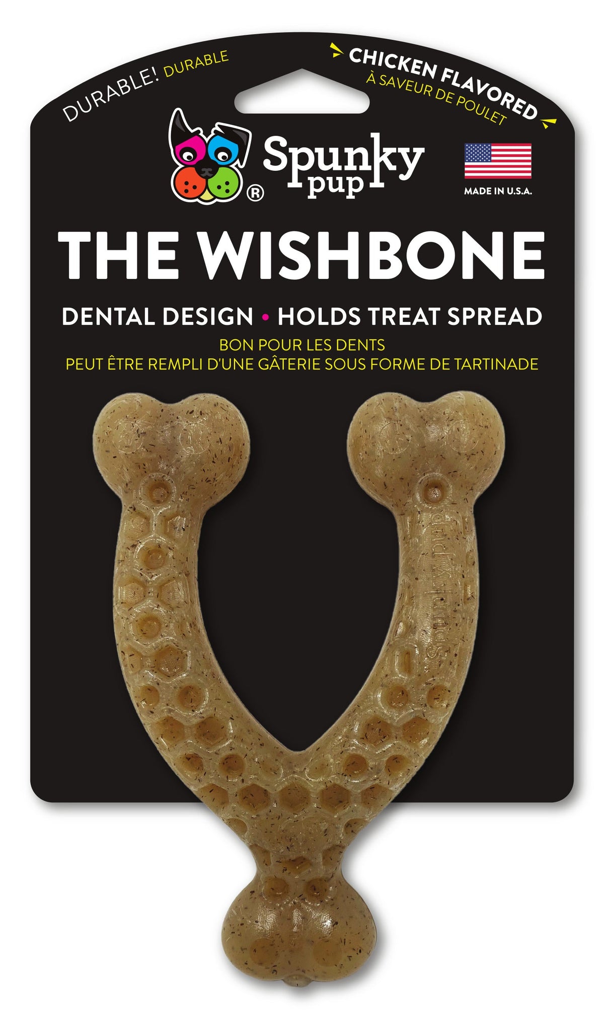 Spunky Pup The Wishbone Nylon Chew Toy – Case Pack
