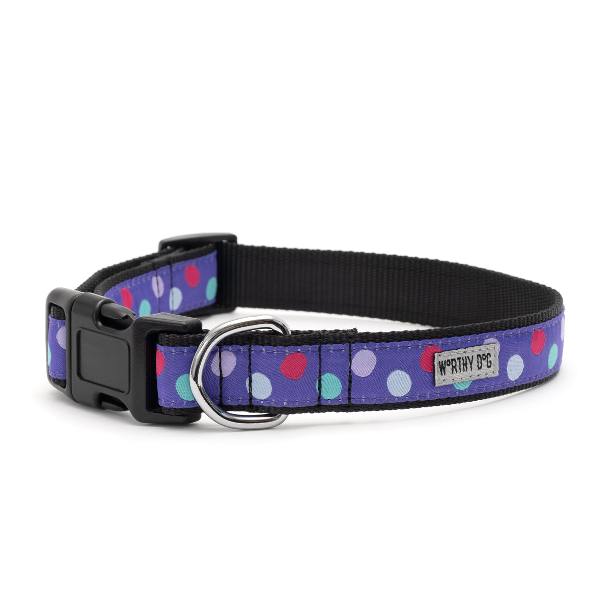 Gumball Purple Dog Collar – Purple, Sizes XS–XL