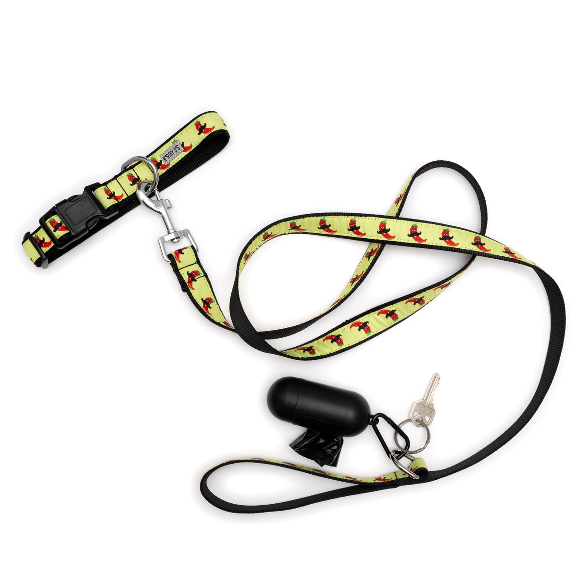 Chili Pepper Dog Leash – Lime, Sizes S, L
