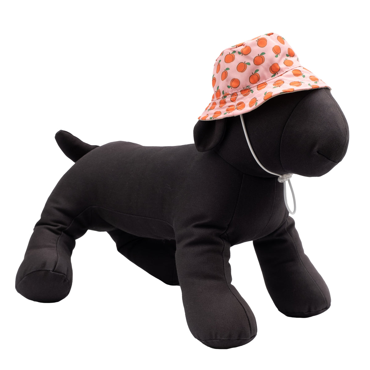 Peachy Keen Bucket Dog Hat – Polyester, Peach, Sizes S–XL