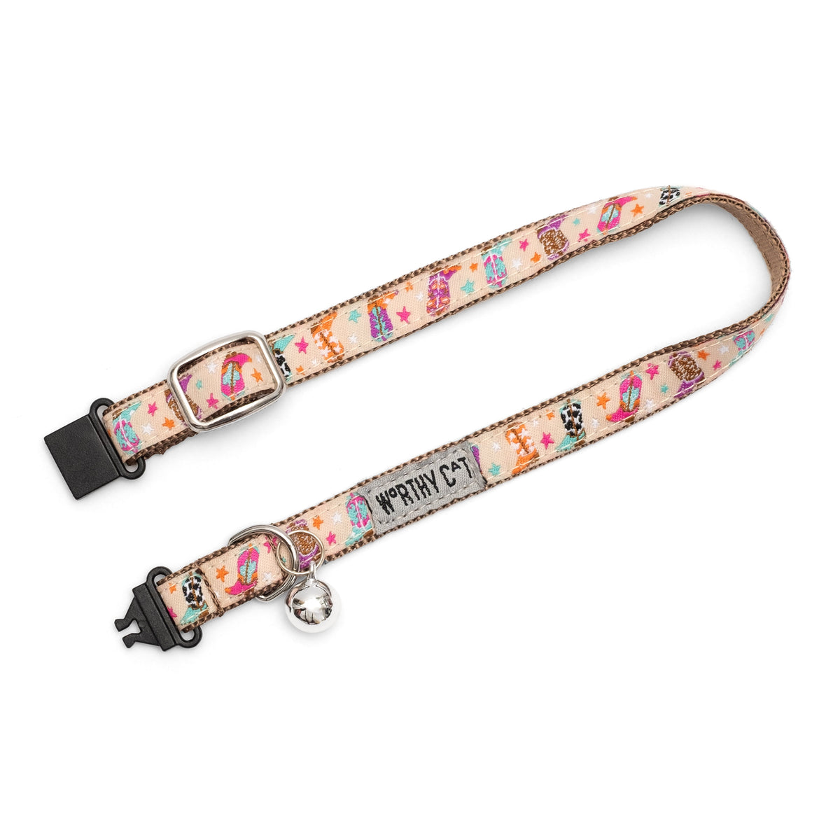 Wild Wild West Cat Collar – Beige, Size One Size