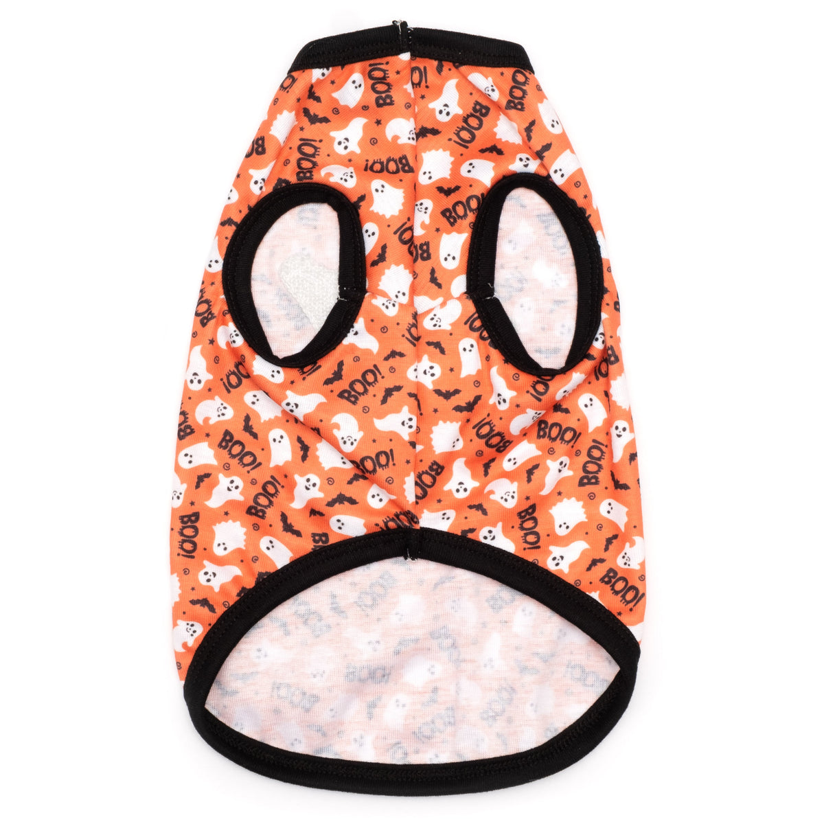 Spooky Dog Tank Top – Polyester, Orange, Sizes XS–XXL
