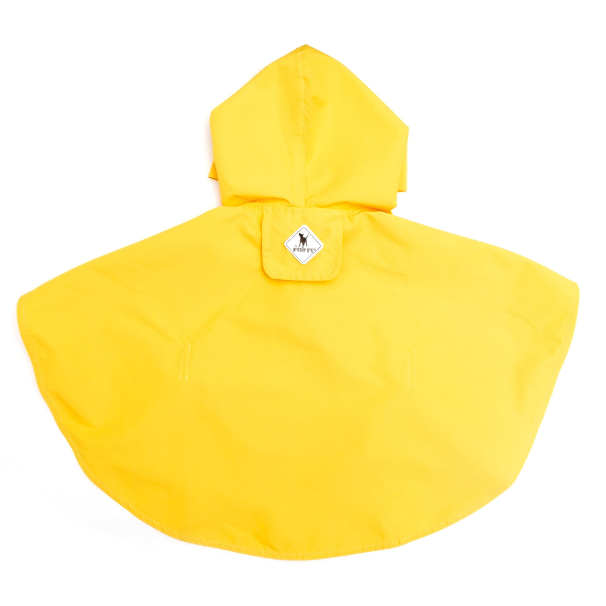Yellow Waterproof Dog Rain Poncho, yellow, product view 4