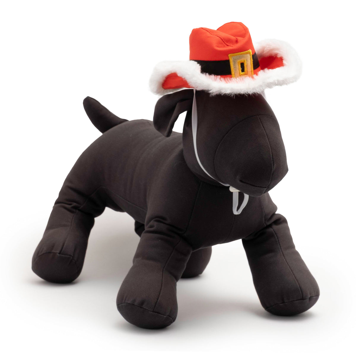 Cowboy Christmas Dog Hat – Polyester, Red, Sizes S, L