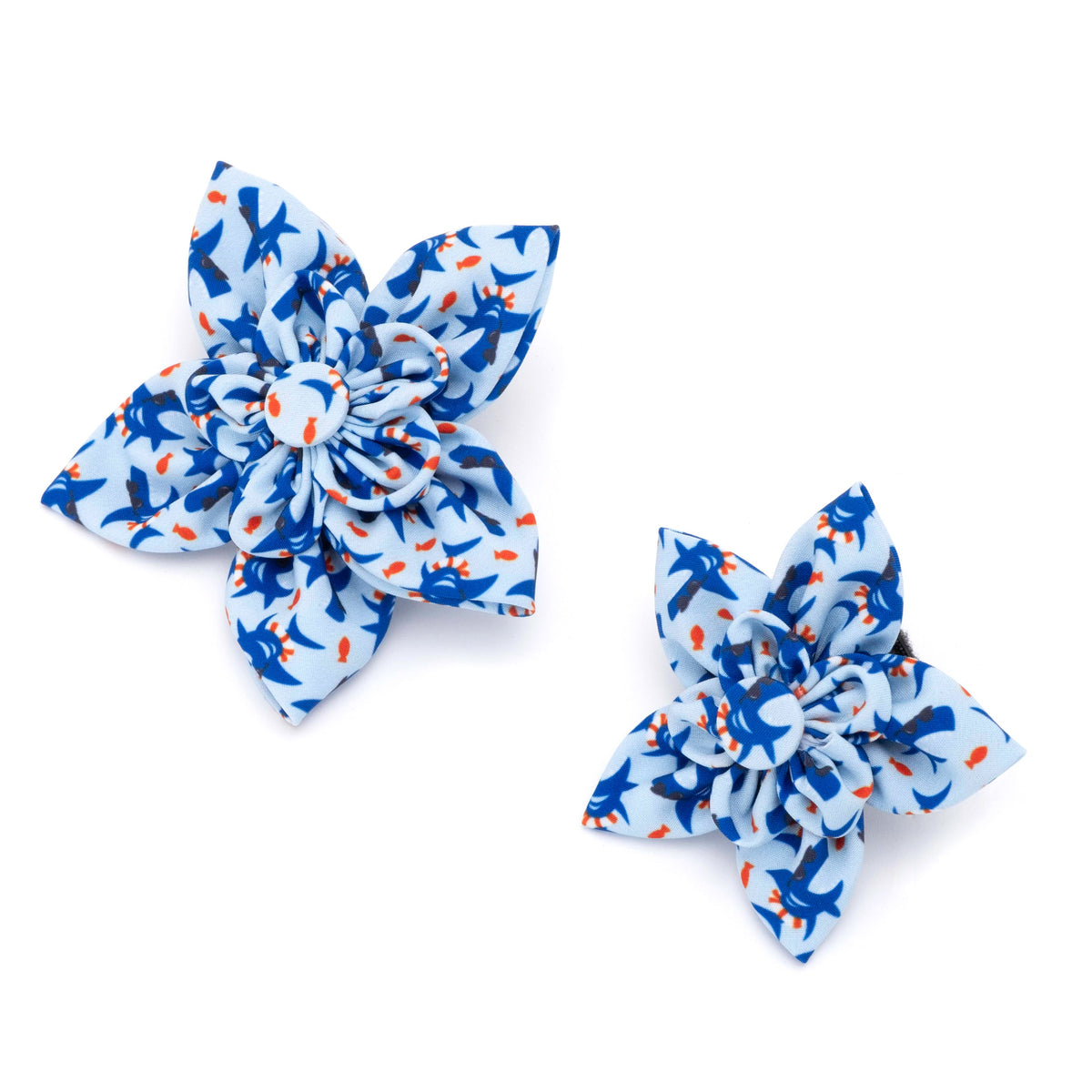 Sharkuterie Dog Flower – Polyester, Blue, Sizes S, L