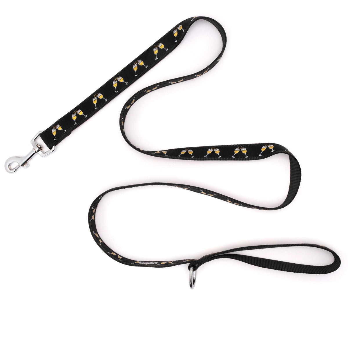 Celebration Dog Leash – Black, Sizes S, L
