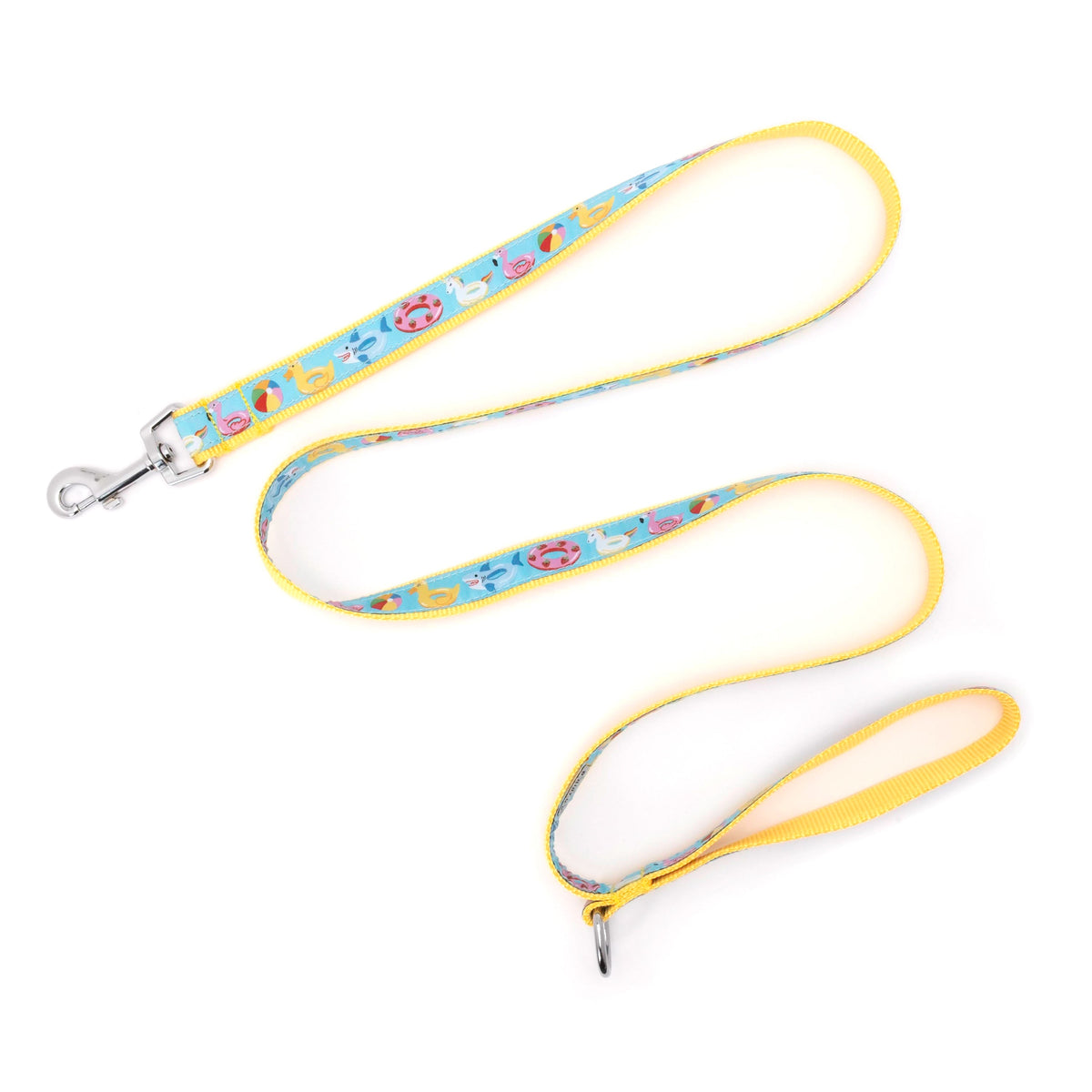 Pool Party Dog Leash – Turquoise, Sizes S, L