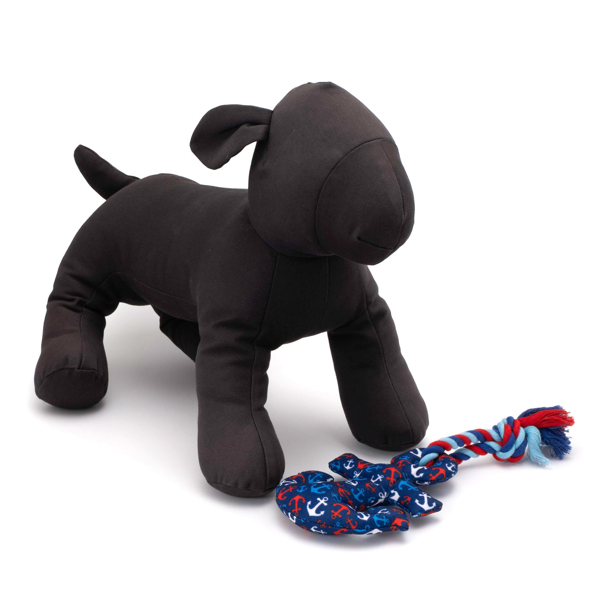 Anchors Away Dog Dog Toy – Navy, Size One Size