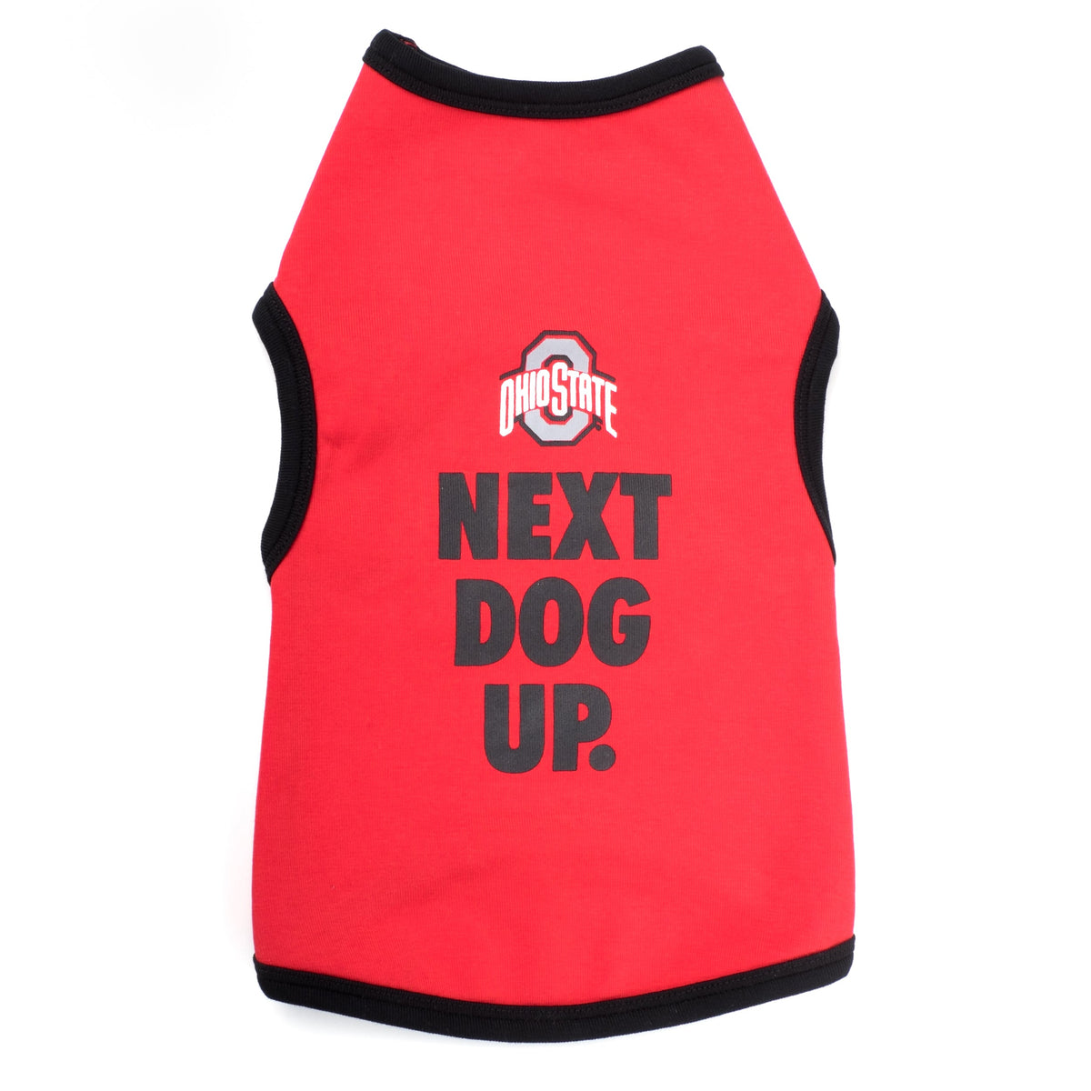 Ohio State Next Dog Up Dog Tank Top – Cotton, Scarlet, Sizes XXS–XL