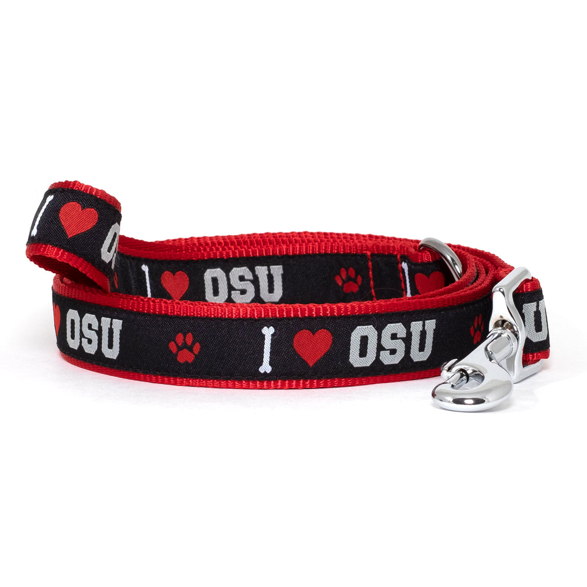 Ohio State I Heart OSU Dog Leash – Black, Sizes S, L