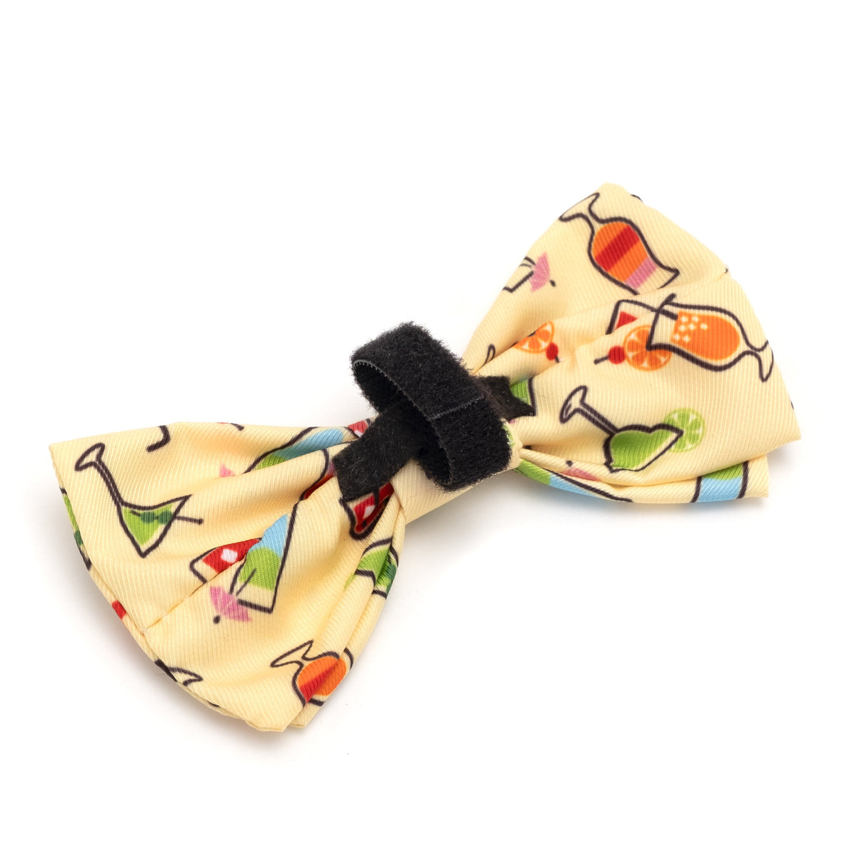 Pawty Dog Bow Tie – Polyester, Yellow, Sizes S, L