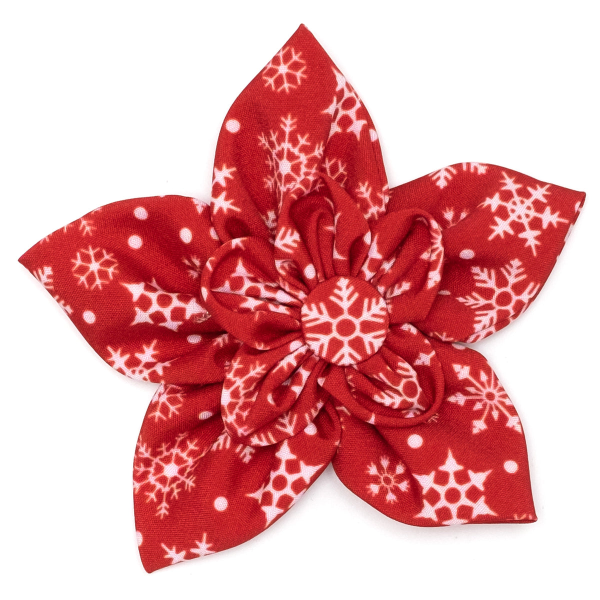 Let It Snow Dog Flower – Polyester, Red, Sizes S, L