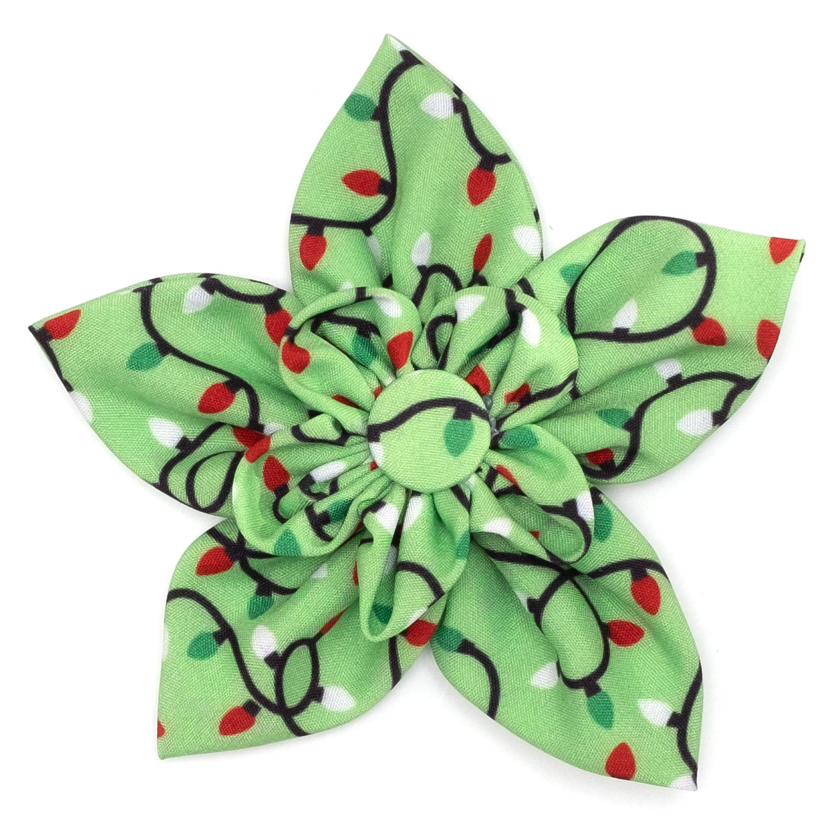 Lit Dog Flower – Polyester, Green, Sizes S, L