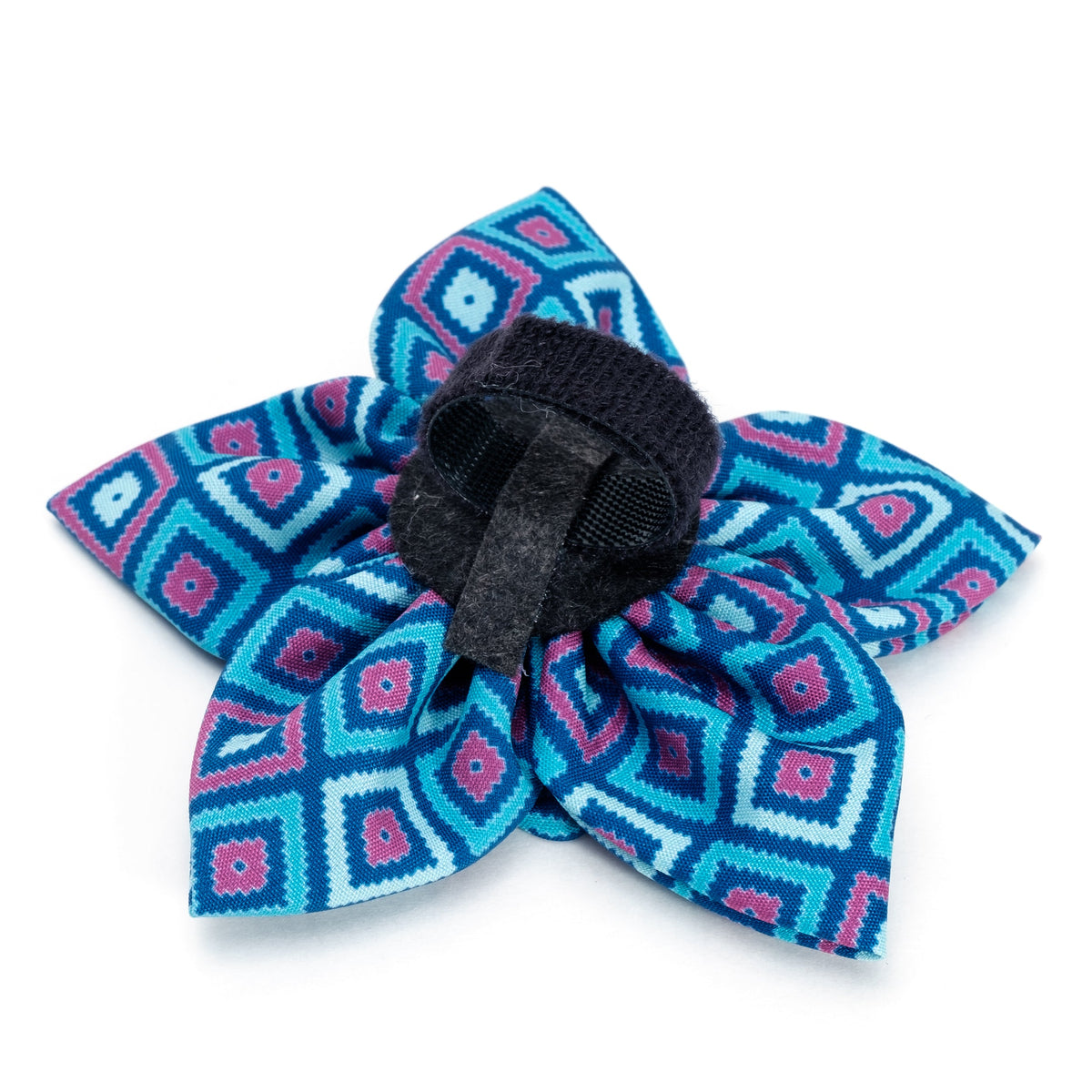 Graphic Diamond Dog Flower – Polyester, Purple, Sizes S, L