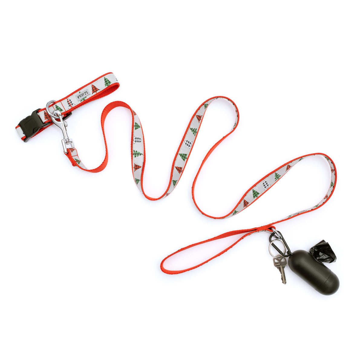Woodlands Dog Collar – Gray, Sizes XS–XL