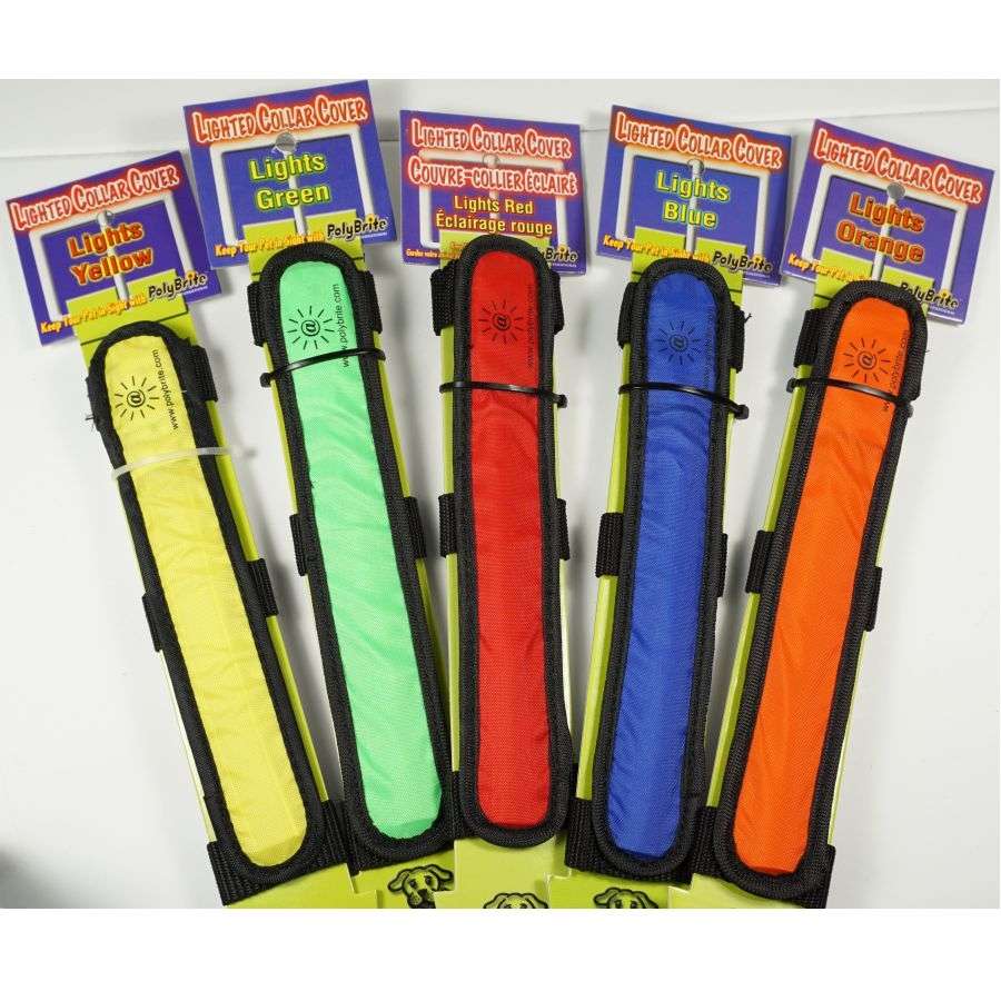 Polybrite Lighted Collar Covers - Dog Safety