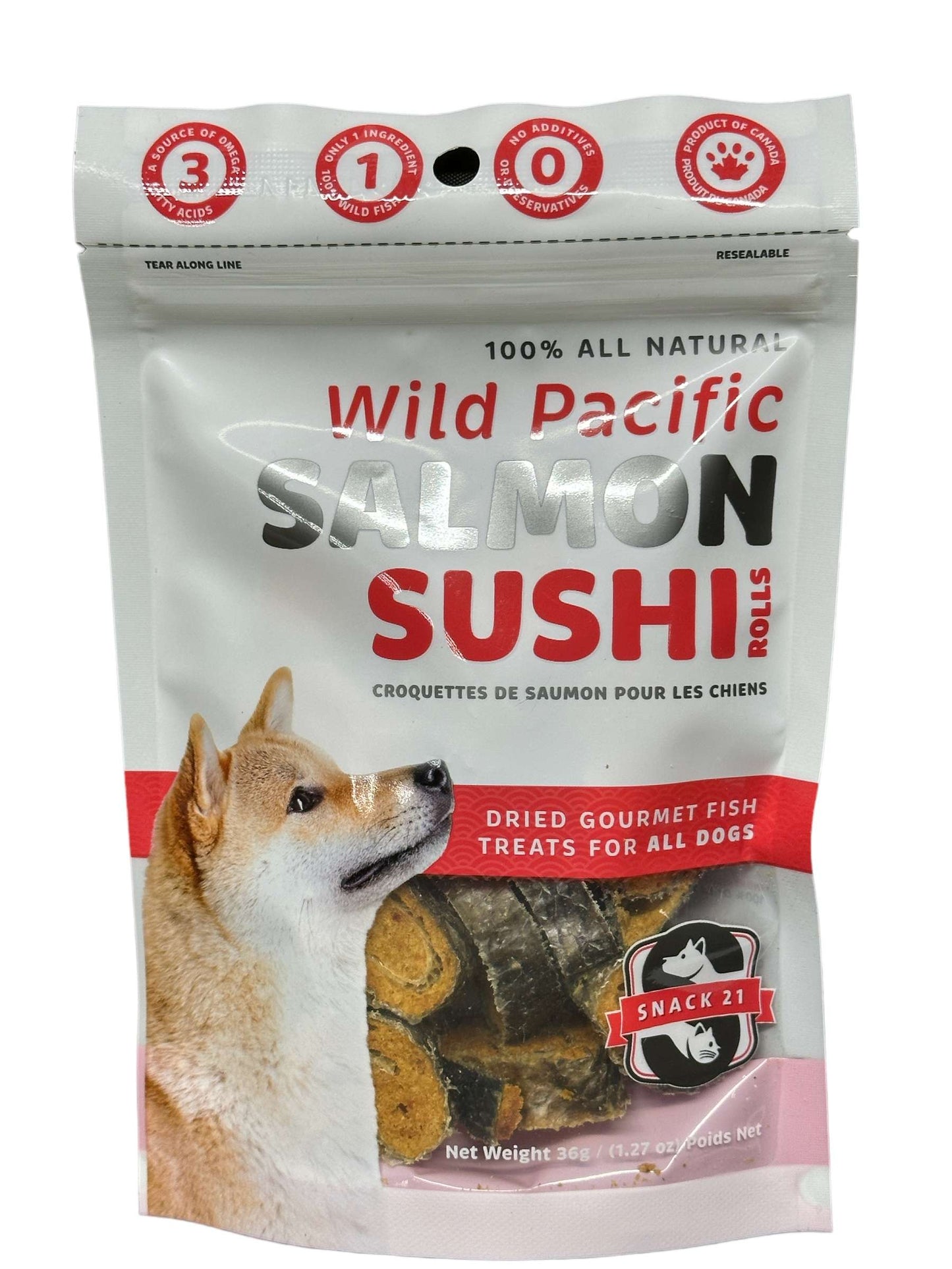 Dog Treat - Salmon Sushi Rolls