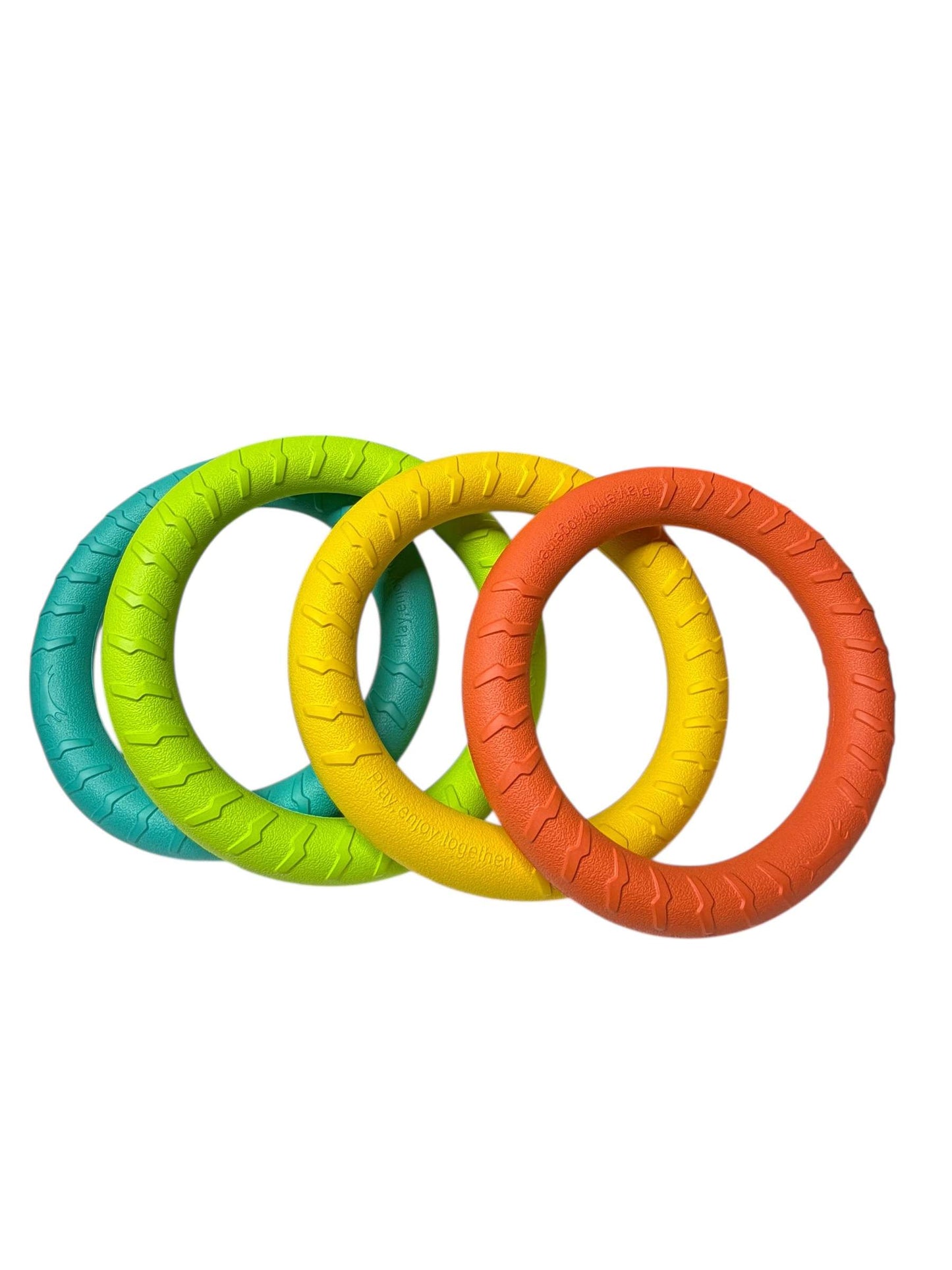 Titan Rings Dog Toy 11 Inch - EVA Foam Floating Fetch Tug Ring