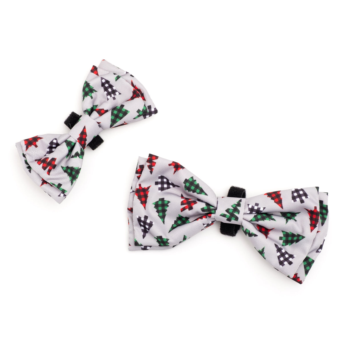 Woodlands Dog Bow Tie – Polyester, Gray, Sizes S, L