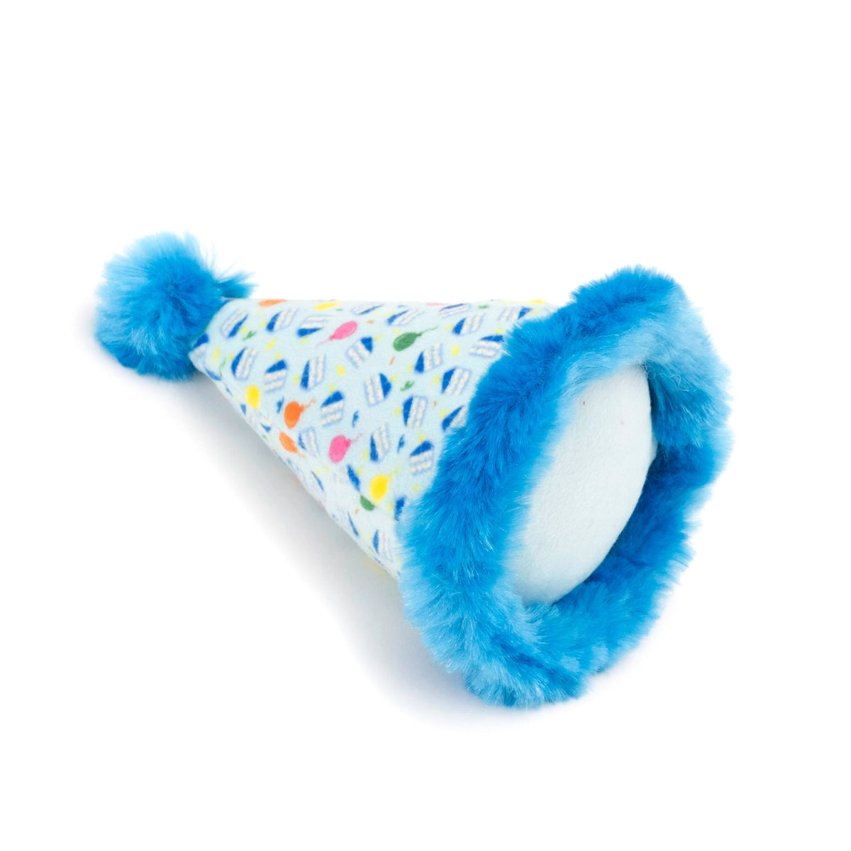 Birthday Hat Cat Cat Toy – Pink & Blue, Size One Size