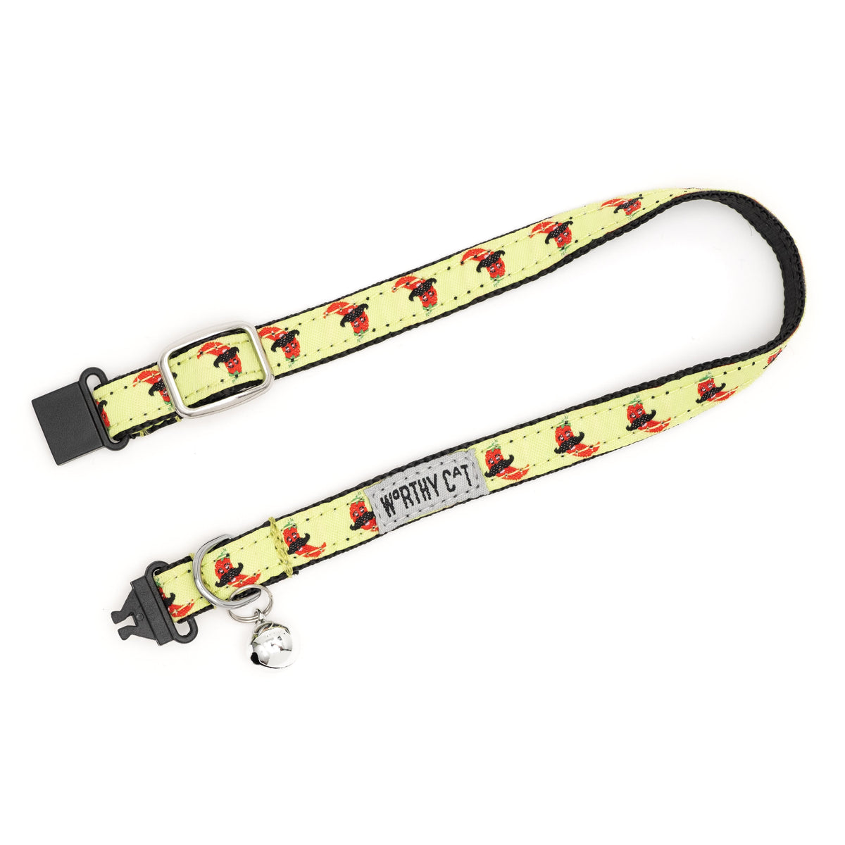 Chili Pepper Cat Collar – Lime, Size One Size