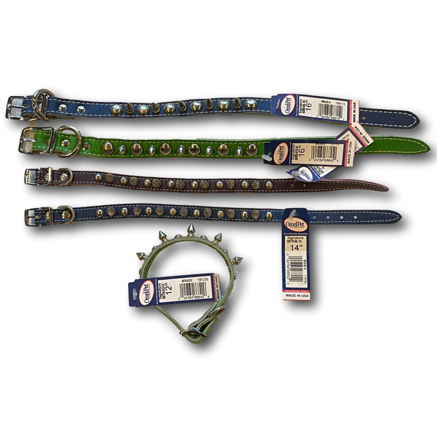 Leather Spike Collars 12" - 16" - Dog Outdoor - Image 2