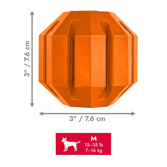 KONG Halloween Stuff-A-Ball Pumpkin Dog Toy Orange 1ea/MD