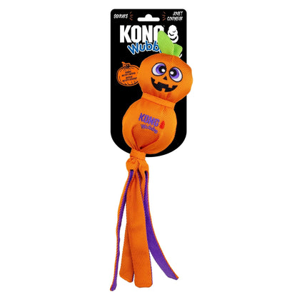 KONG Halloween Wubba Ballistic Jack-O-Lantern Dog Toy - Orange, Large