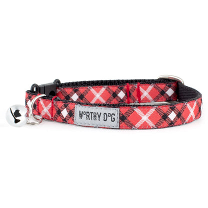 Bias Plaid Cat Collar – 4 colours, Size One Size