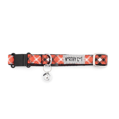 Bias Plaid Cat Collar – 4 colours, Size One Size