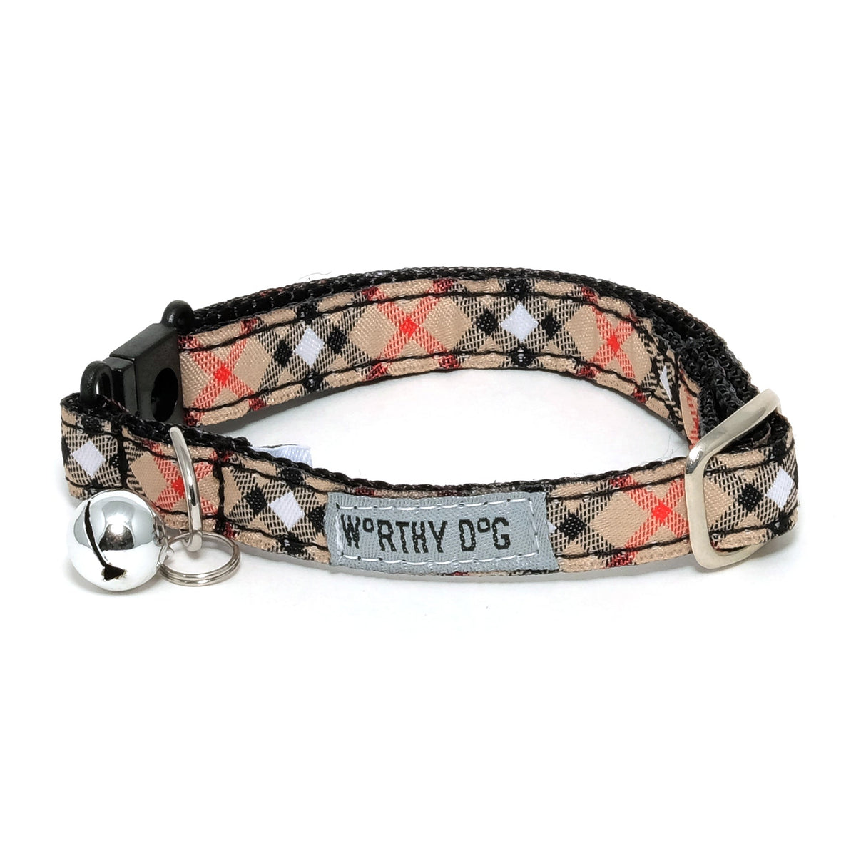 Bias Plaid Cat Collar – 4 colours, Size One Size