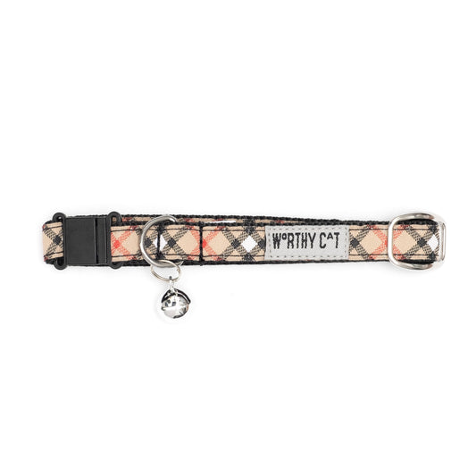 Bias Plaid Cat Collar – 4 colours, Size One Size