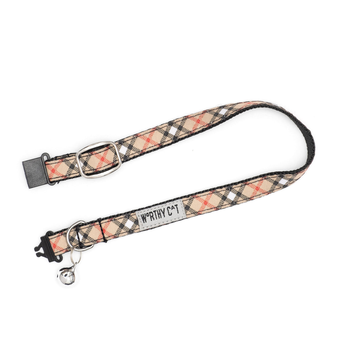 Bias Plaid Cat Collar – 4 colours, Size One Size