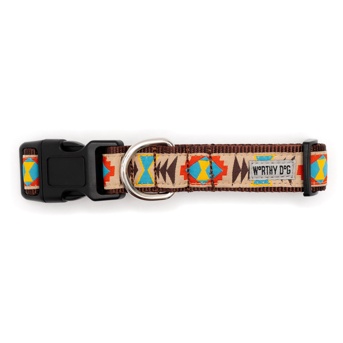 Santa Fe Dog Collar – Tan, Sizes XS–XL