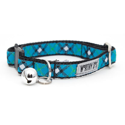 Bias Plaid Cat Collar – 4 colours, Size One Size