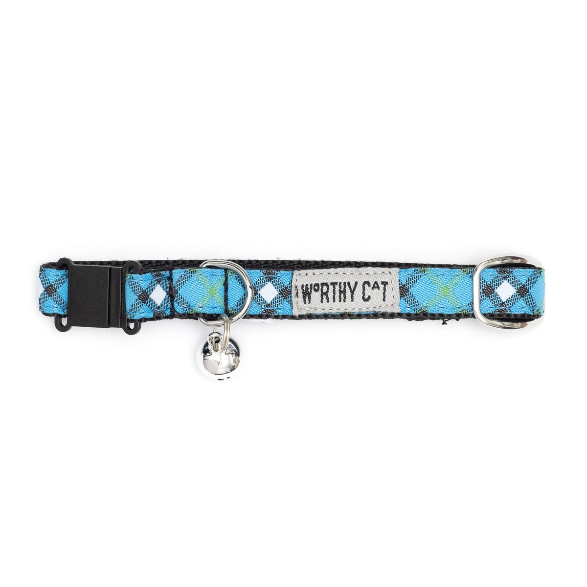 Bias Plaid Cat Collar – 4 colours, Size One Size