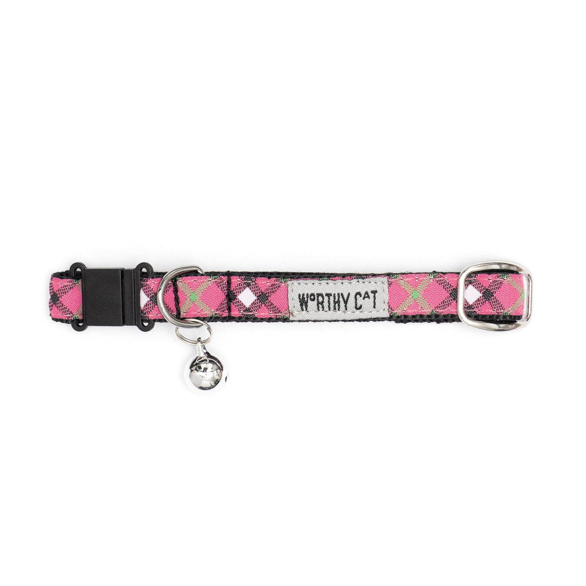 Bias Plaid Cat Collar – 4 colours, Size One Size