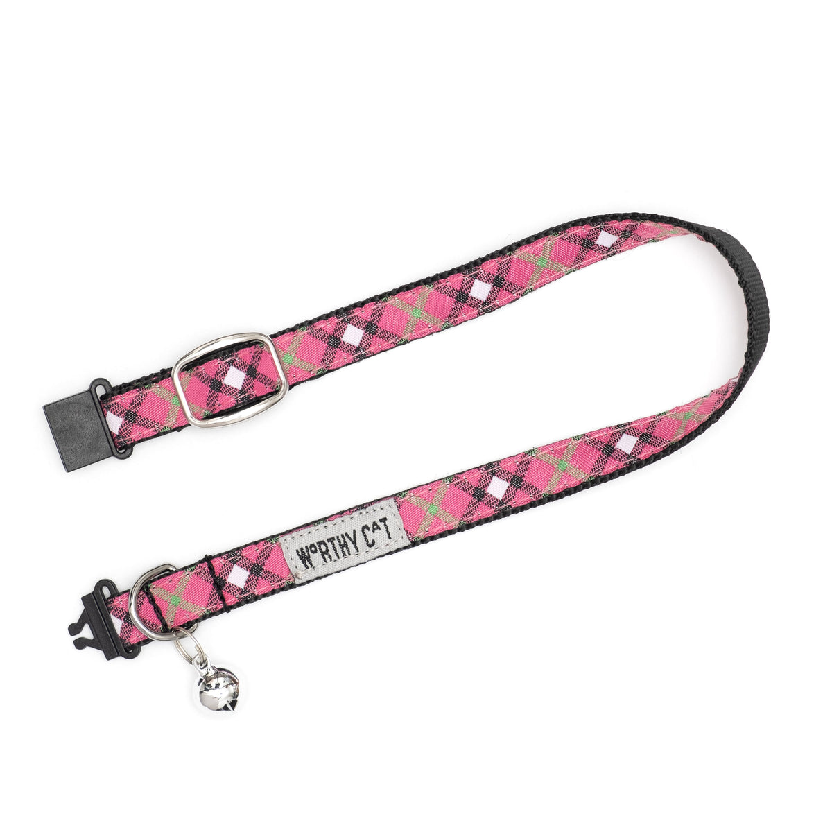 Bias Plaid Cat Collar – 4 colours, Size One Size