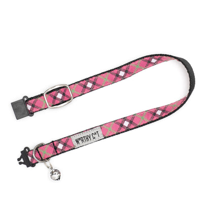 Bias Plaid Cat Collar – 4 colours, Size One Size
