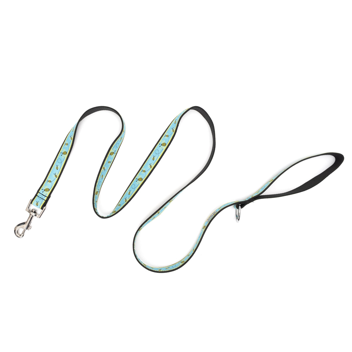 Blue bee leash extended