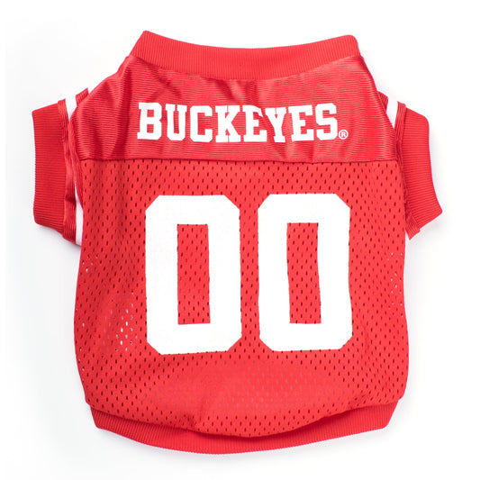 Ohio State Logo Jersey Dog Tank Top – Polyester, Scarlet, Sizes XS–XXL