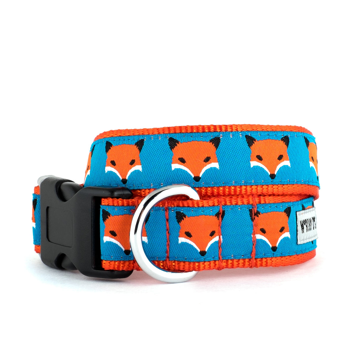 Foxy Dog Collar – Blue, Sizes XS–XL