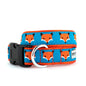 Foxy Dog Collar – Blue, Sizes XS–XL