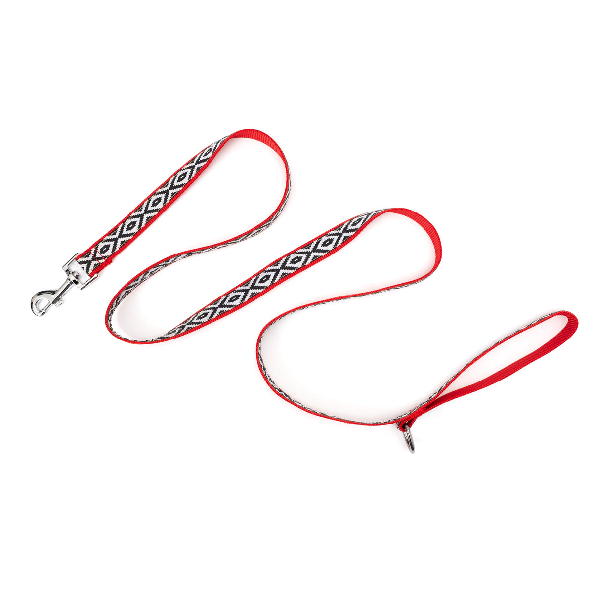Kilim Dog Leash – Black/White, Sizes S, L