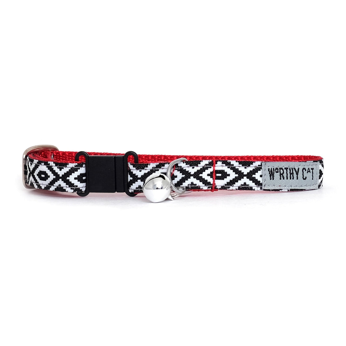 Kilim Cat Collar – Black/White, Size One Size