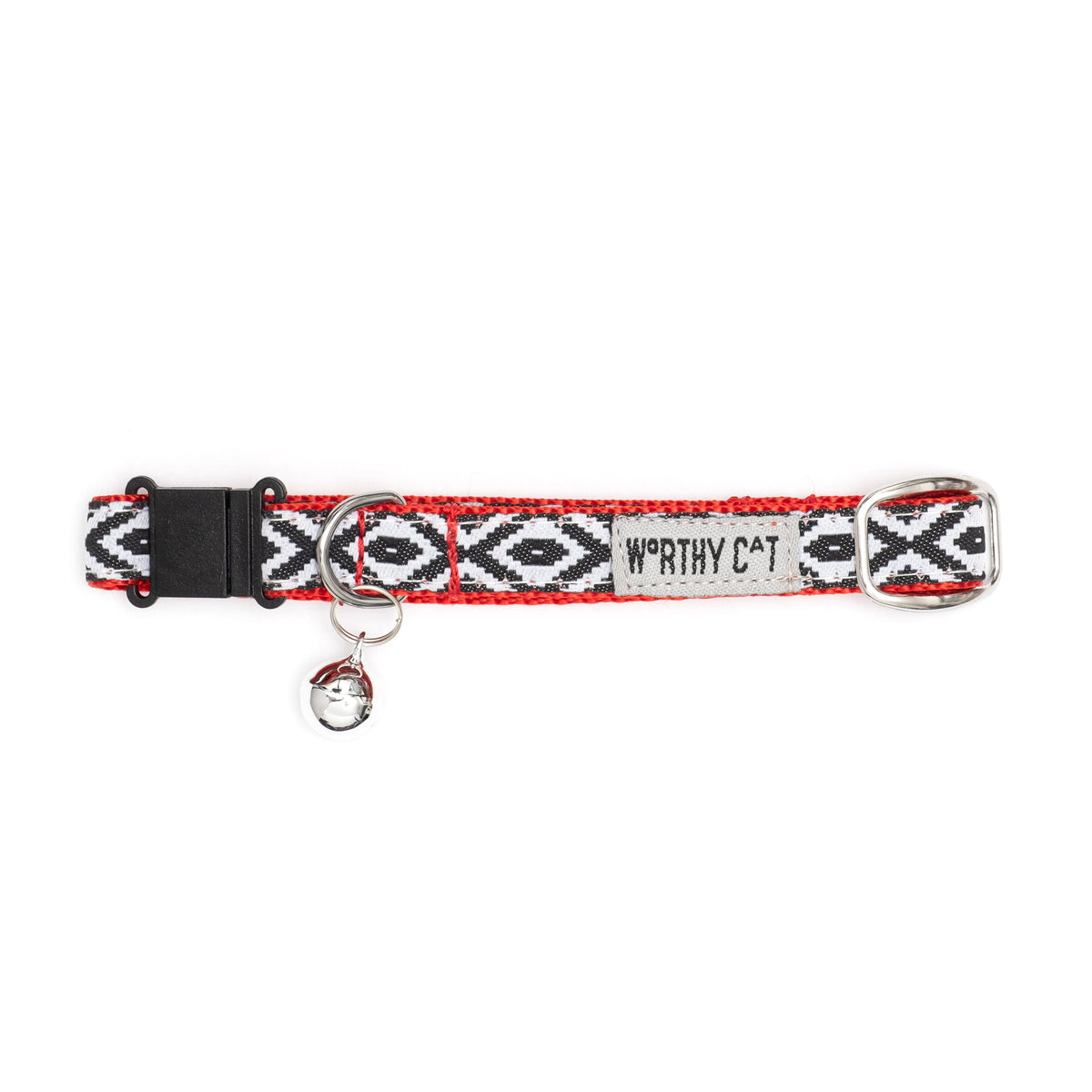 Kilim Cat Collar – Black/White, Size One Size