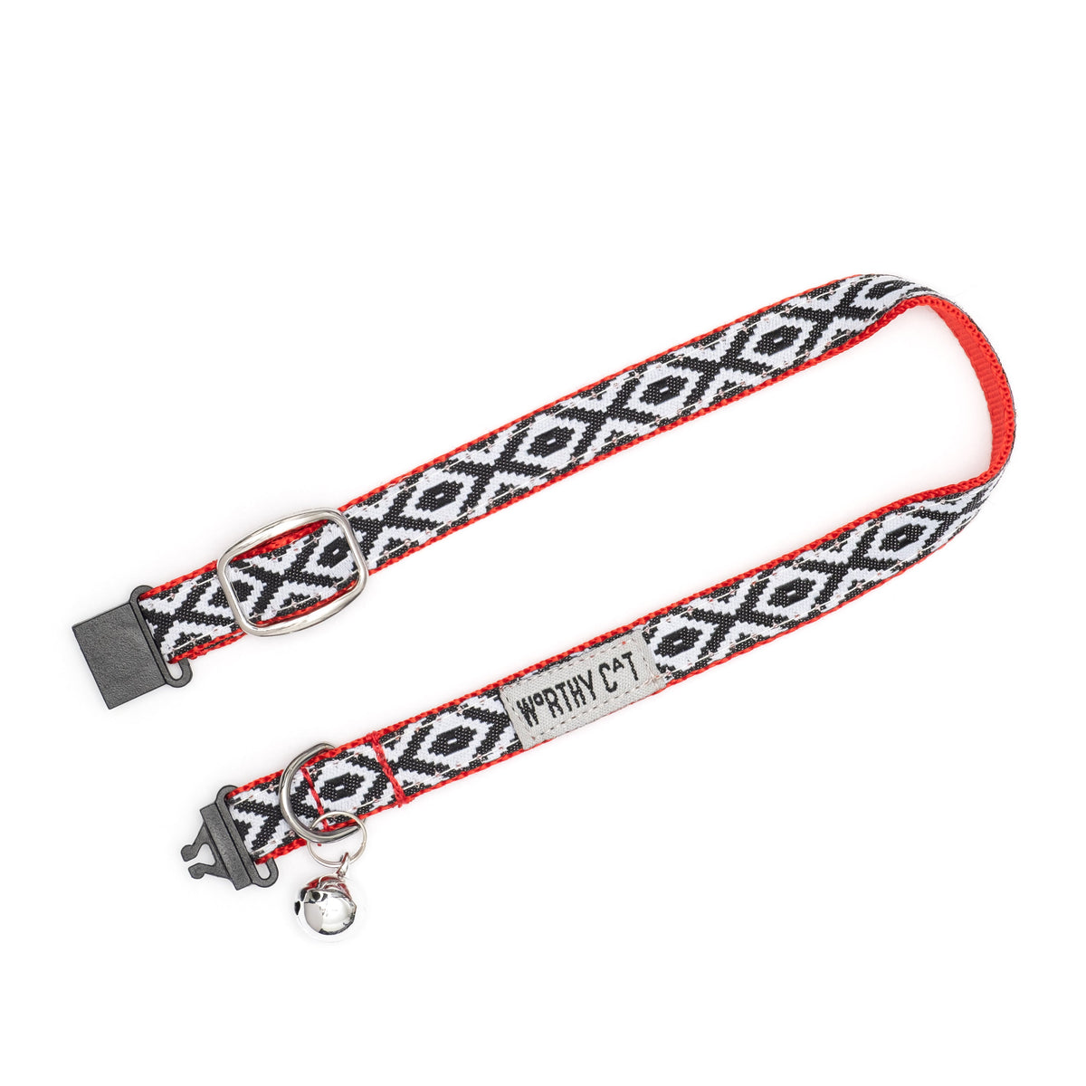 Kilim Cat Collar – Black/White, Size One Size