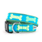 Preppy Bones Dog Collar – Pink, Blue & Red/White/Blue, Sizes XS–XL